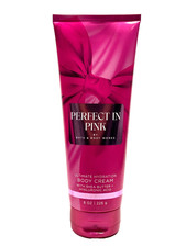NEW 1 BATH BODY WORKS PERFECT IN PINK BODY CREAM 8 OZ SHEA ULTIMATE HYDRATION