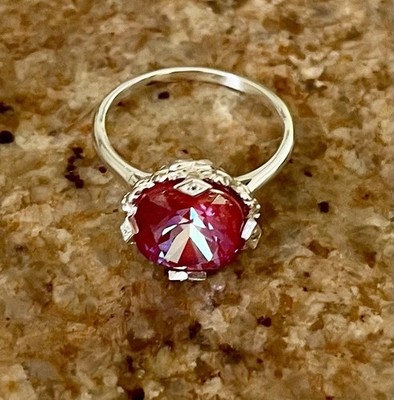 Fragrant Jewels Satin Collection Sugared Berries Sterling Size 7 Ring