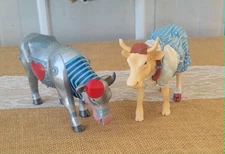 Cow Parade Dorothy & Tinman (Wizard of Oz) Resin Cow Figurines Westland Giftware