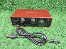 Focusrite Scarlett Solo, USB-C Audio Recording Interface, Tested  Working.