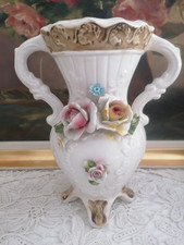 Antike wunderschöne Henkelvase von Capodimonte