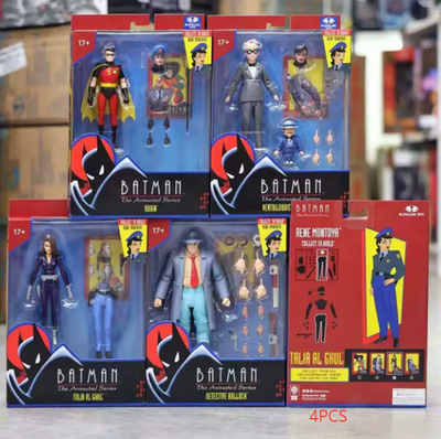 #ad McFarlane Batman TAS 6quot; Action Figures Set Robin Talia al Ghul Penguin Bullock $216.99