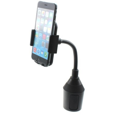 Car Mount Cup Holder Rotating Cradle Dock Gooseneck Stand for Smart Phones