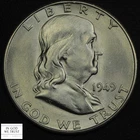 1949 S Franklin Silver Half Dollar 50C (Bright & Lustrous)