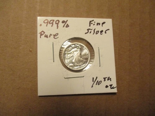 Walking Liberty Design  1/10 Troy Oz .999 Fine Silver Round #59