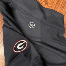 Peter Millar Perth Melange 1/4 Zip Pullover University Or Georgia Men’s S Black