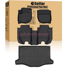 TPE Floor Mats / Trunk Cargo Liner For 2015-2020 Honda Fit 4Door All Weather New