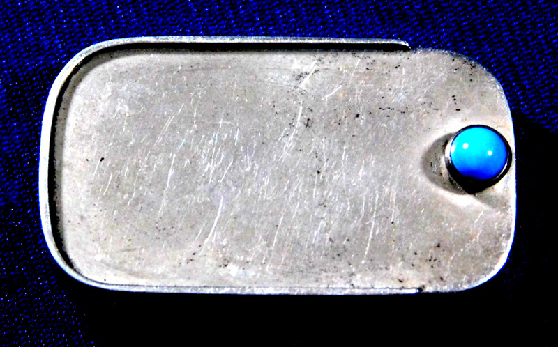 MEXICO ARTISAN STERLING TURQUOISE HANDMADE Vintage PILL BOX