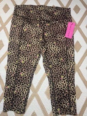 Betsey Johnson Performance Women's 2X Leopard High Rise Yoga Leggings