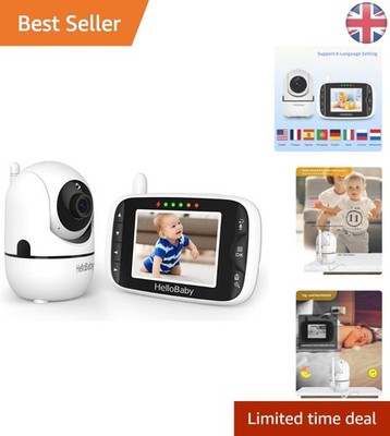 Sicheres Babyphone mit 355° Schwenk/Neige, Nachtsicht & 2-Wege-Gespräch, 3,2'' LCD