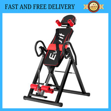 Everfit Inversion Table Gravity Exercise Inverter Back Stretcher Home Gym Black