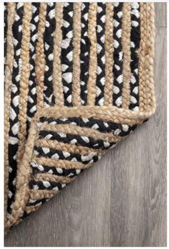 Tappeto Cotone Chindi Runner Rettangolare Intrecciato A Mano Area Fattoria Tappeto Boho - Foto 4 di 7