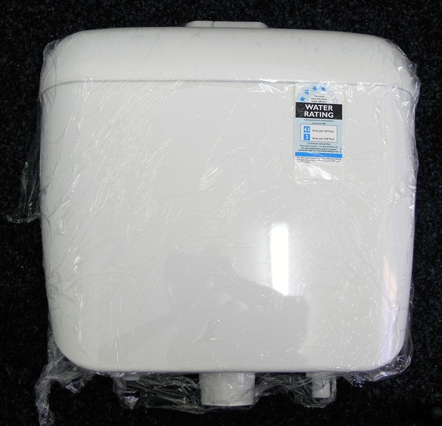 Caroma Toilet Cistern & Seat Tasman MkII 6/3L 4.5/3L Dual Flush Plastic