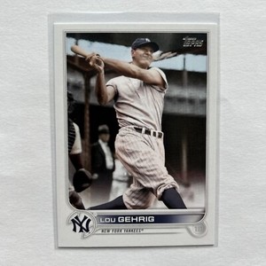 2022 Topps Update Series Lou Gehrig SP Legend Photo Image Variation Yankees #US4