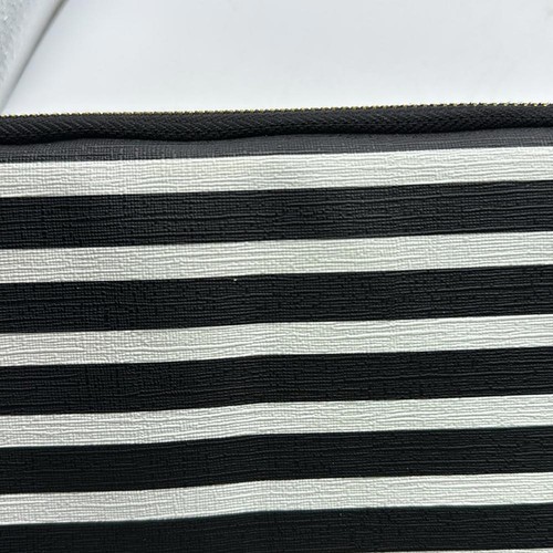 Kate Spade Padded Laptop Case Bag Black White Striped Zip Up Sleeve - Picture 10 of 15