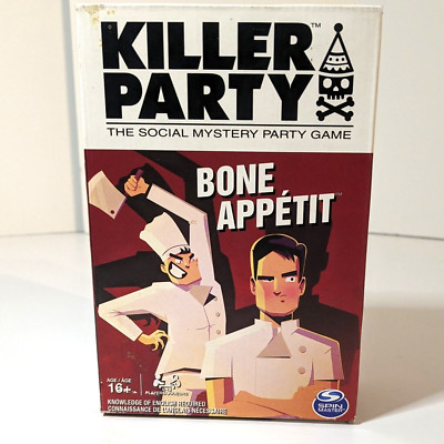 Killer Party Chef Social Mystery, Family Party Game, Bone Appetit, Spin Master