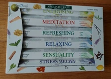 120 Sticks of STAMFORD Aromatherapy Hex Gift Set Incense Sticks - NEW