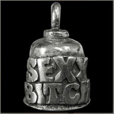 Pewter Motorcycle Gremlin Bell Sexy Bitch Made in the USA