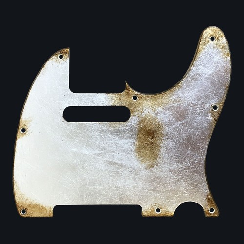 FRANCHIN Mars pickguard Relic Aged METALLIC LEAF T-type guitar *MADE TO ORDER - Picture 8 of 16