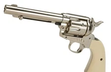Umarex Colt Peacemaker - Nickel Finish Revolver - CO2 - .177 BB - Air Pistol