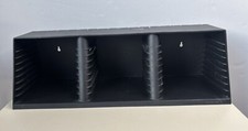 Laserline CD Stackable 30 Capacity Black Plastic Shelf Storage