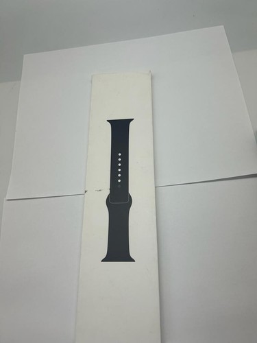 Apple Watch 44mm Bracelet Sport Noir Original OEM pour 2 3 4 5 6 7 8 9 SE - Photo 3 sur 3