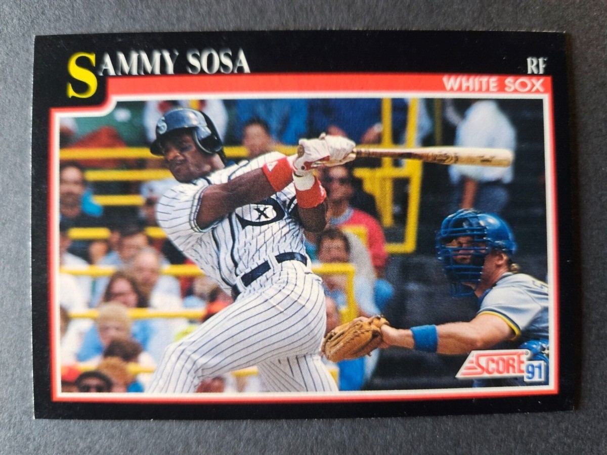 1991 Score Baseball Sammy Sosa #256 *ERROR CARD Wrong