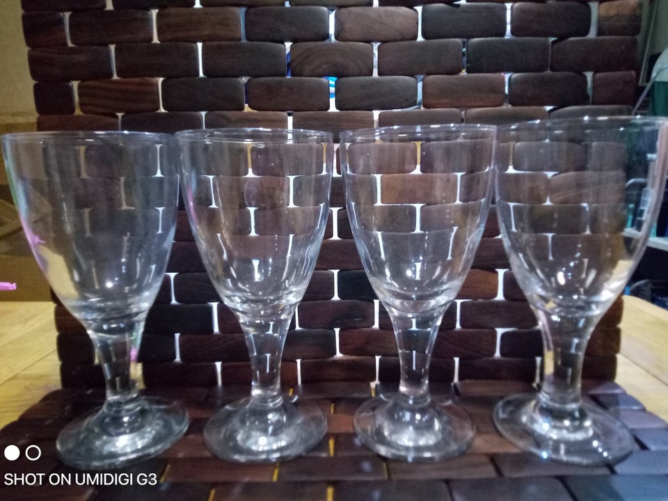 ikea rattvik red wine glasses x 8, large chunky glasses 18cm high 350ml