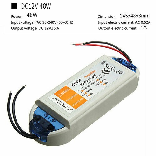 DC12V 18W 48W 73W 100W AC 90-240V to DC LED Driver Converter Power Supply White - 第 2/10 張圖片