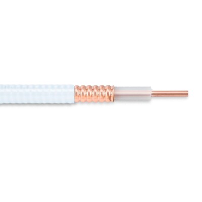 50' CommScope HL4RPV-50 1/2 inch Plenum Air Dielectric Coaxial Cable White