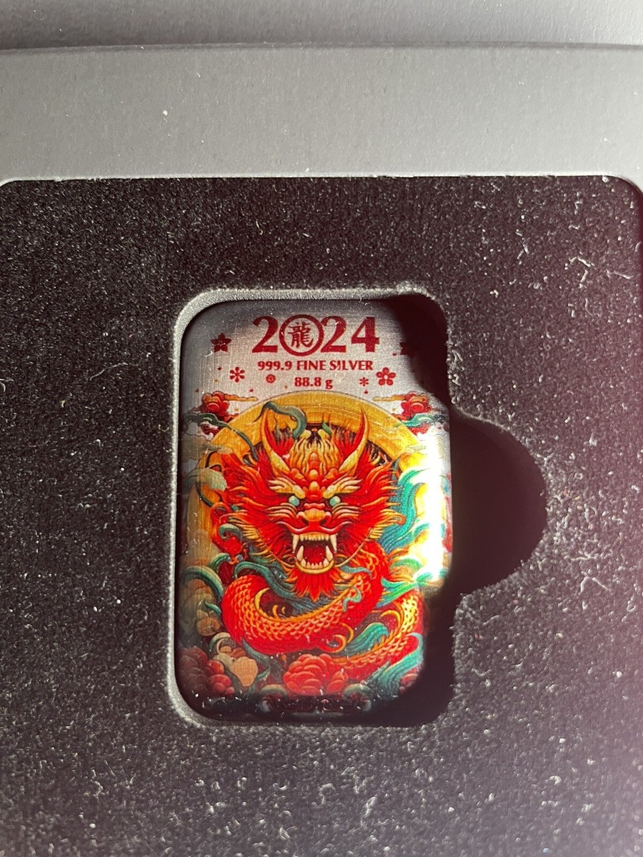 2024 Germania Mint Cast Bar#66Bice Edition Year Of The Dragon 88.8