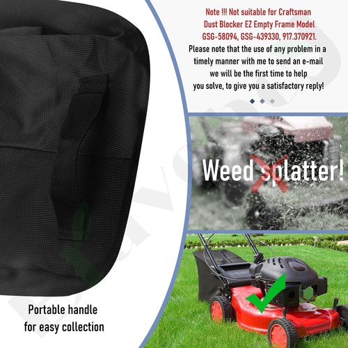 LAWN MOWER 964-04154 GRASS BAG FRAME SET (2 BAGS + 1 FRAME) - Picture 4 of 5