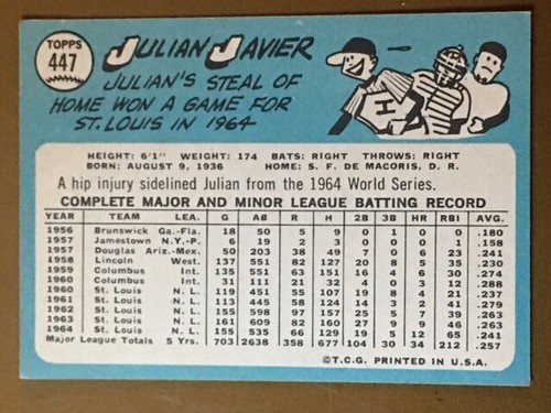1965 Topps Baseball Singoli - Scegli la tua carta -- 371-598 -- numeri alti - Foto 165 di 357