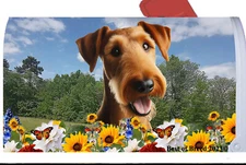 Irish Terrier Summer Flowers Mail Box Cover