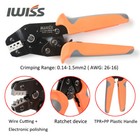 IWISS SN-48B Crimper Plier 26-16AWG 0.14-1.5mm² for Open Barrel Terminals Pliers