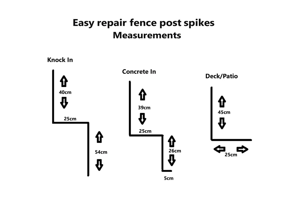 RSL Easy Fence Post Repair - Support Offset In Spike Goes Past Old Concrete - Image 2 of 4