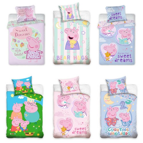 Peppa Pig children's bedding baby bedding piggy Peppa 100 x 135 cm - Picture 1 of 9
