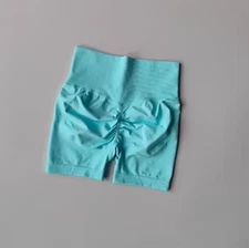 S M L Seamless Hip Lifting Sports Shorts High Waisted Slimming Running Wear NEW