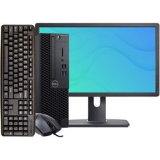 Dell Desktop Computer SFF 8GB RAM 500GB HDD 20in LCD Windows 11 Wi-Fi