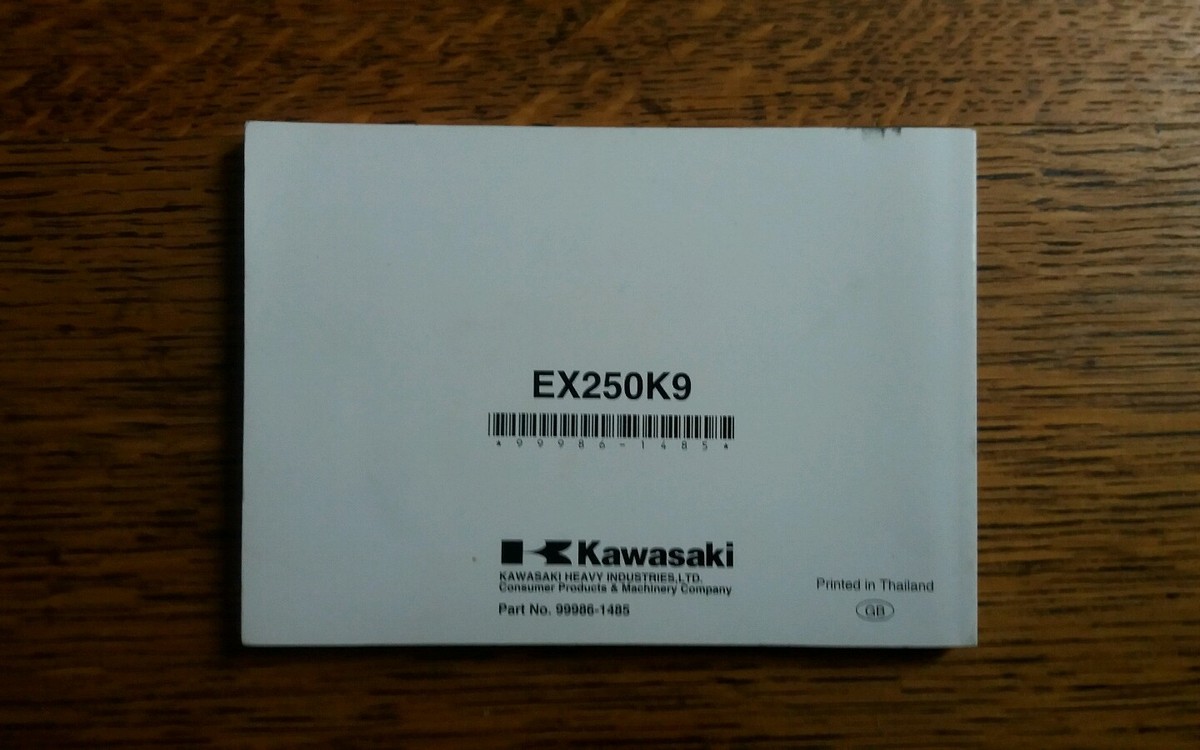 KAWASAKI Z250 R EX250 OWNERS MANUAL / HANDBOOK / BOOKLET | eBay