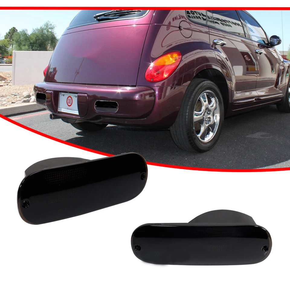 Carcasas de luz trasera de respaldo/reverso con lente ahumada L+R para Chrysler PT Cruiser 01-05 Foto 2 de 4