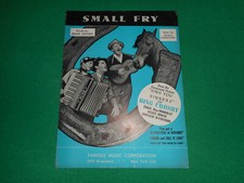 Small Fry Sing You Sinners movie Bing Crosby Fred MacMurray sheet music1938  