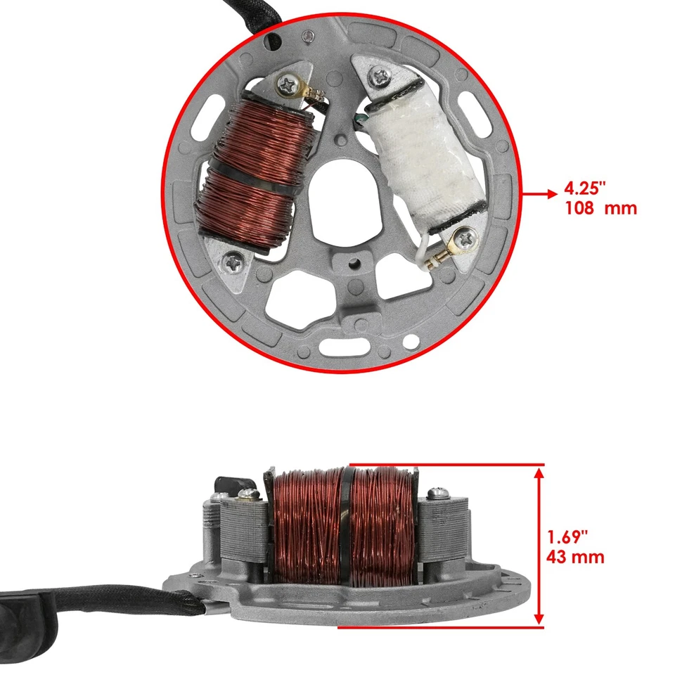 Stator for Kawasaki KDX200 1989-2006 / KDX220R 1997-2005 / 21003-1192 21003-1279 - Image 2 of 4