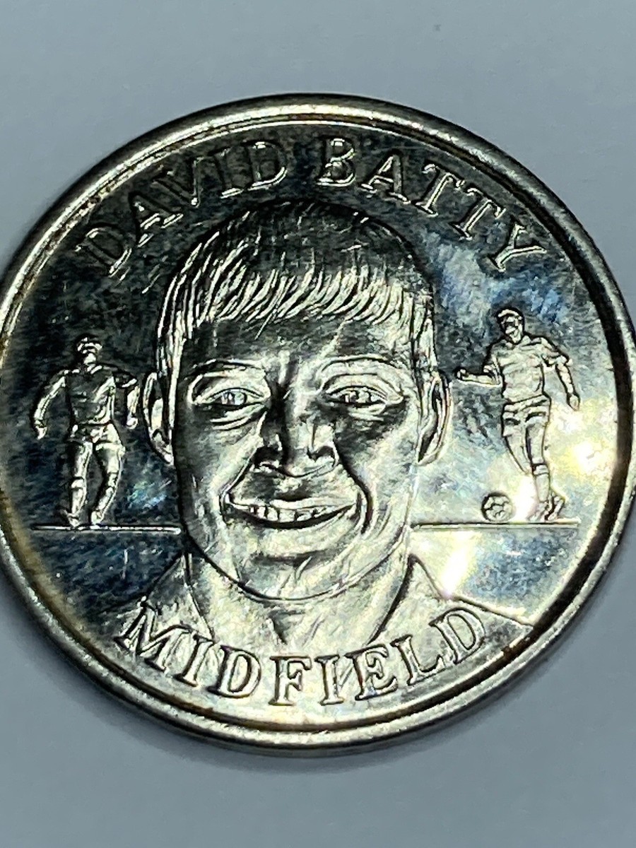 The official England squad 1998 medal collection coin