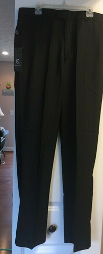 ALBERTO GIANNI BLACK STRIPED PANTS 