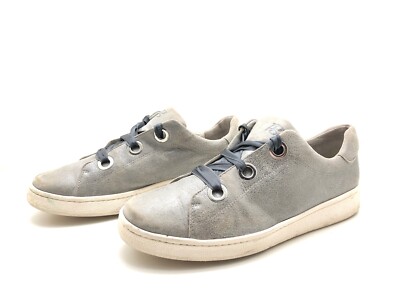 Paul Green ladies trainers sneakers loafers lace up grey size 40 (UK6.5)