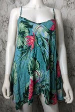 Show Me Your MuMu S Small Carousel Lace Up Kauai Hugs Cloud Tropical Mini Dress