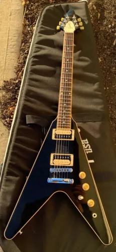 2016 Gibson Flying V Pro Ebony Electric Guitar Excellent Condition