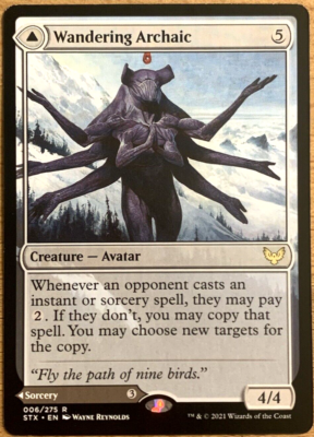 MTG Wandering Archaic Explore the Vastlands Strixhaven NON-FOIL