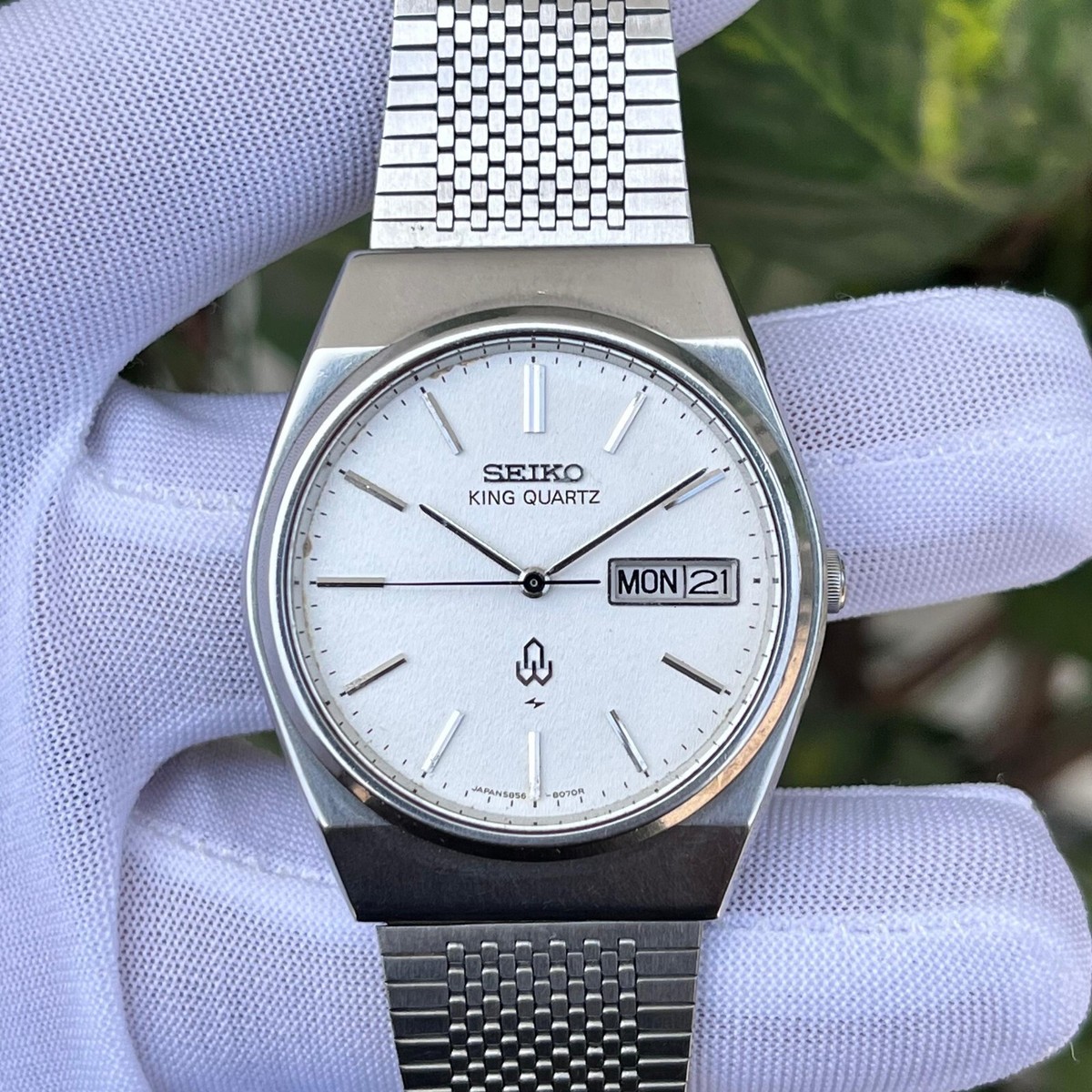 Vintage Seiko King Quartz White Textured Dial Japan Made Vintage Seiko King Quartz White Textured Dial Japan Made